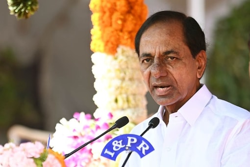 Telangana CM and BRS president K Chandrasekhar Rao urged his party members to combat the opposition’s “misinformation campaign”, in a meeting on Monday. (Image: Telangana CMO/File)