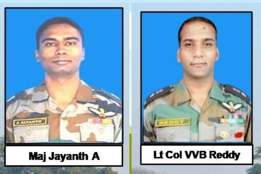 Lt. Col Vinay Banu Reddy and Major Jaynta A died in the crash. (Image: News18)