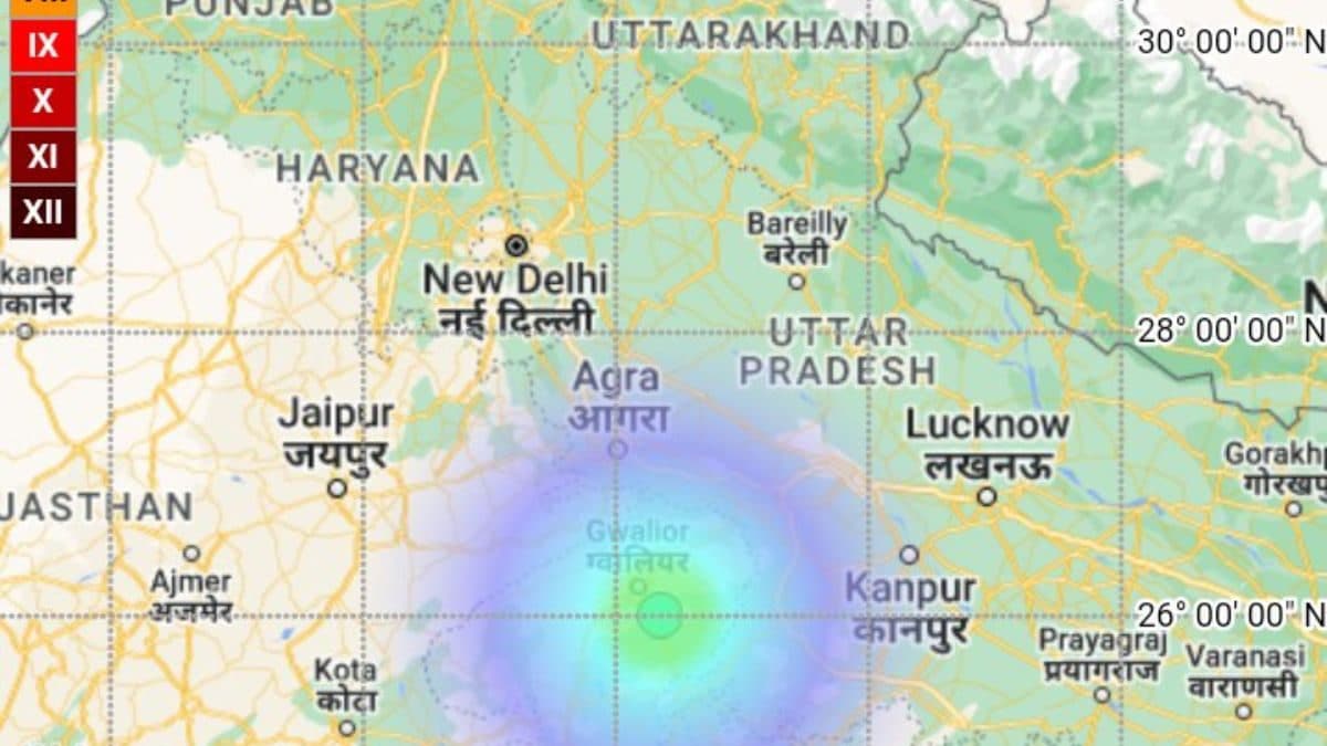 4.1 Magnitude Earthquake Hits Area Near MP’s Gwalior, Strong Tremors Felt in Chhattisgarh