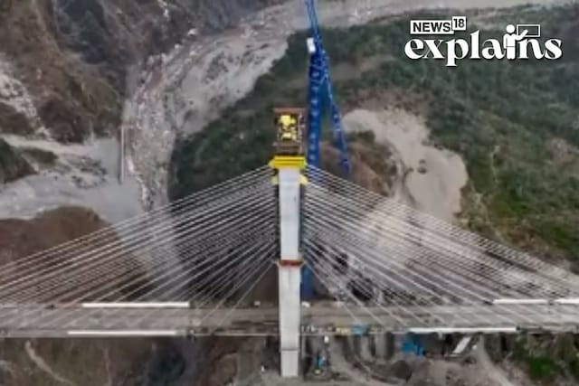 Anji bridge between Katra and Reasi stations falls in the Reasi district of the Union Territory of Jammu and Kashmir (Image: Twitter @ashwinivaishnaw)
