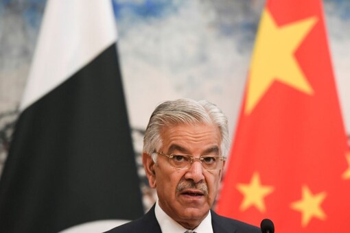 Khawaja Asif criticised former Prime Minister Imran Khan saying his assassination attempt allegation was a lie. (Reuters)