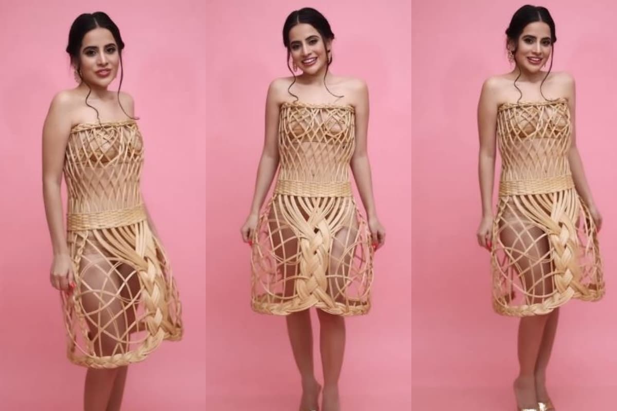 Urfi Javed grooves in dress made of safety pins. Netizens can't keep calm -  India Today