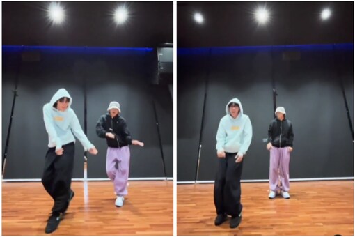 BTS members J-Hope and V matched steps on the former's new song On the Street.