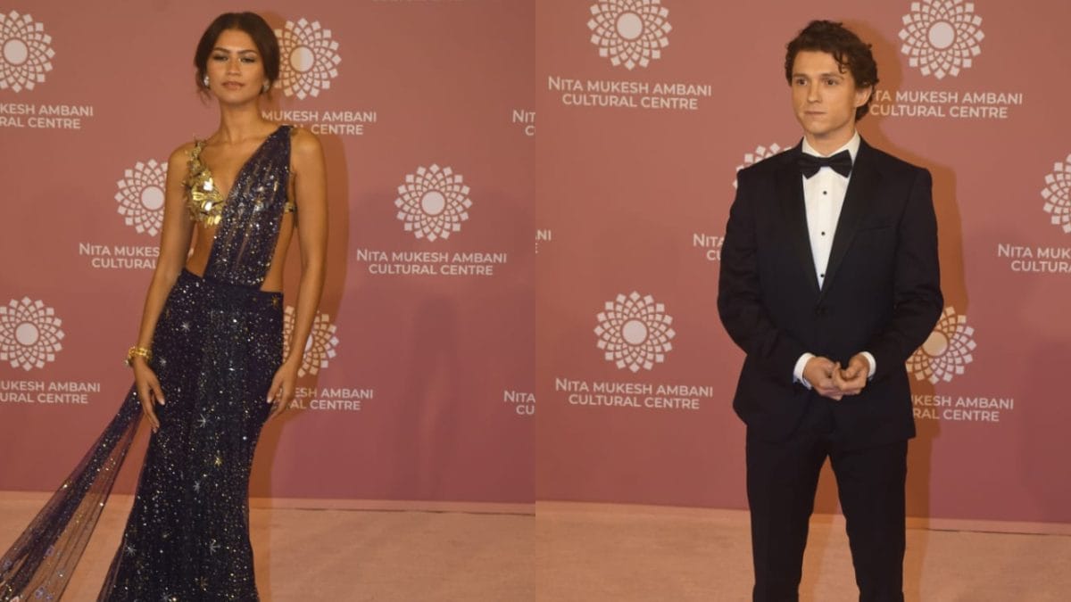 Zendaya Drapes Gorgeous Saree, Tom Holland Opts For A Formal Look At NMACC Fashion Gala; See Pics