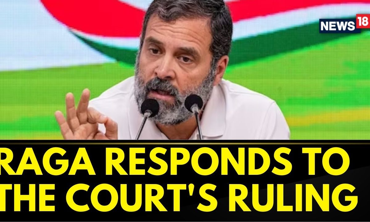 Rahul Gandhi Latest News | Rahul Responds To Surat Court's Ruling ...