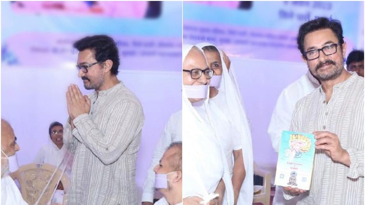 Aamir Khan Attends Scientist Professor Muni Mahendra Kumar’s Prayer Meet To Offer His Respects