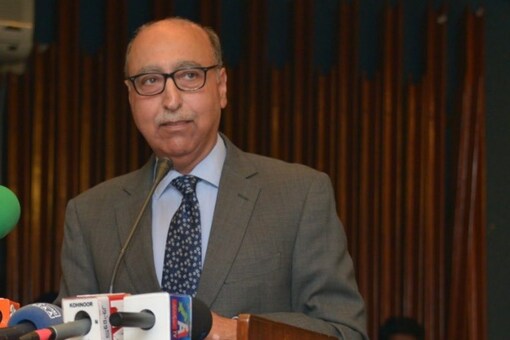 Former Pakistan High Commissioner to India Abdul Basit was unimpressed with plans to open a corridor linking PoK with UT of Jammu and Kashmir (Image: @abasitpak1/Twitter)