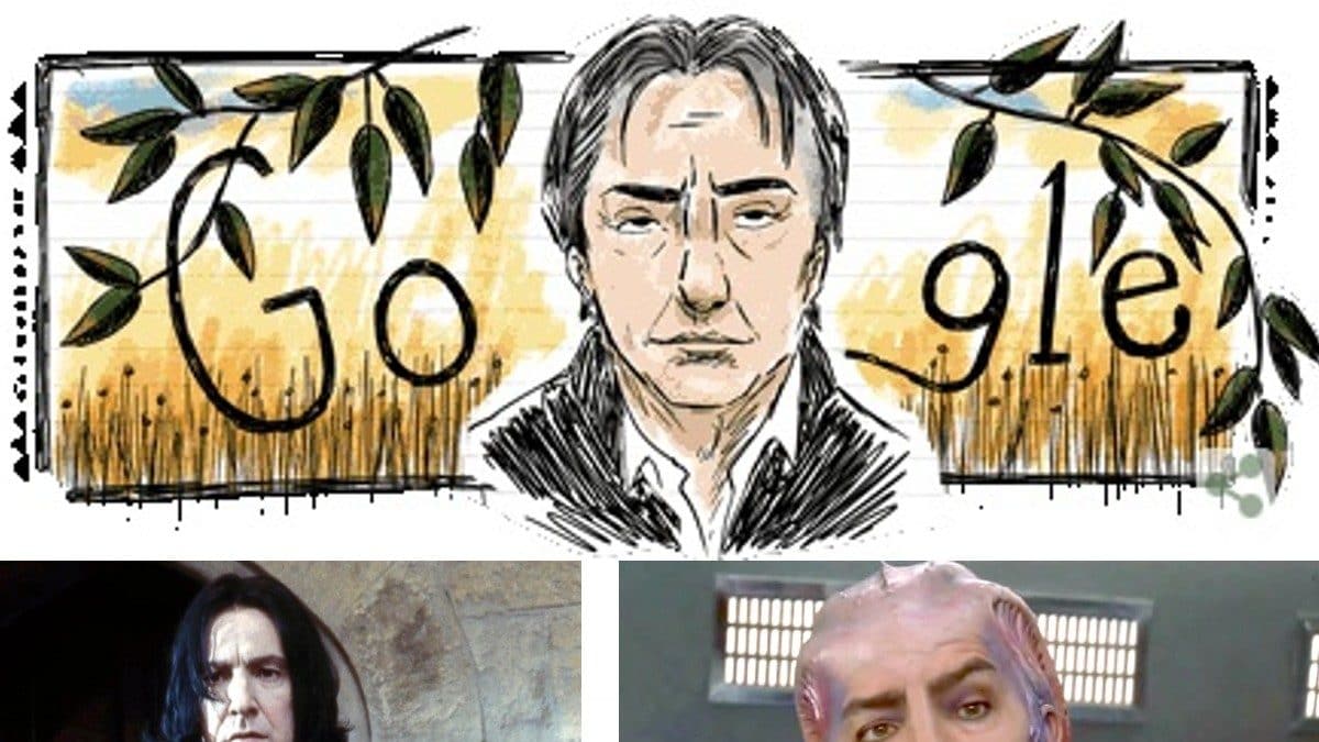 Alan Rickman: Google celebrates 'Harry Potter' star Alan Rickman's legacy  with an animated doodle - The Economic Times