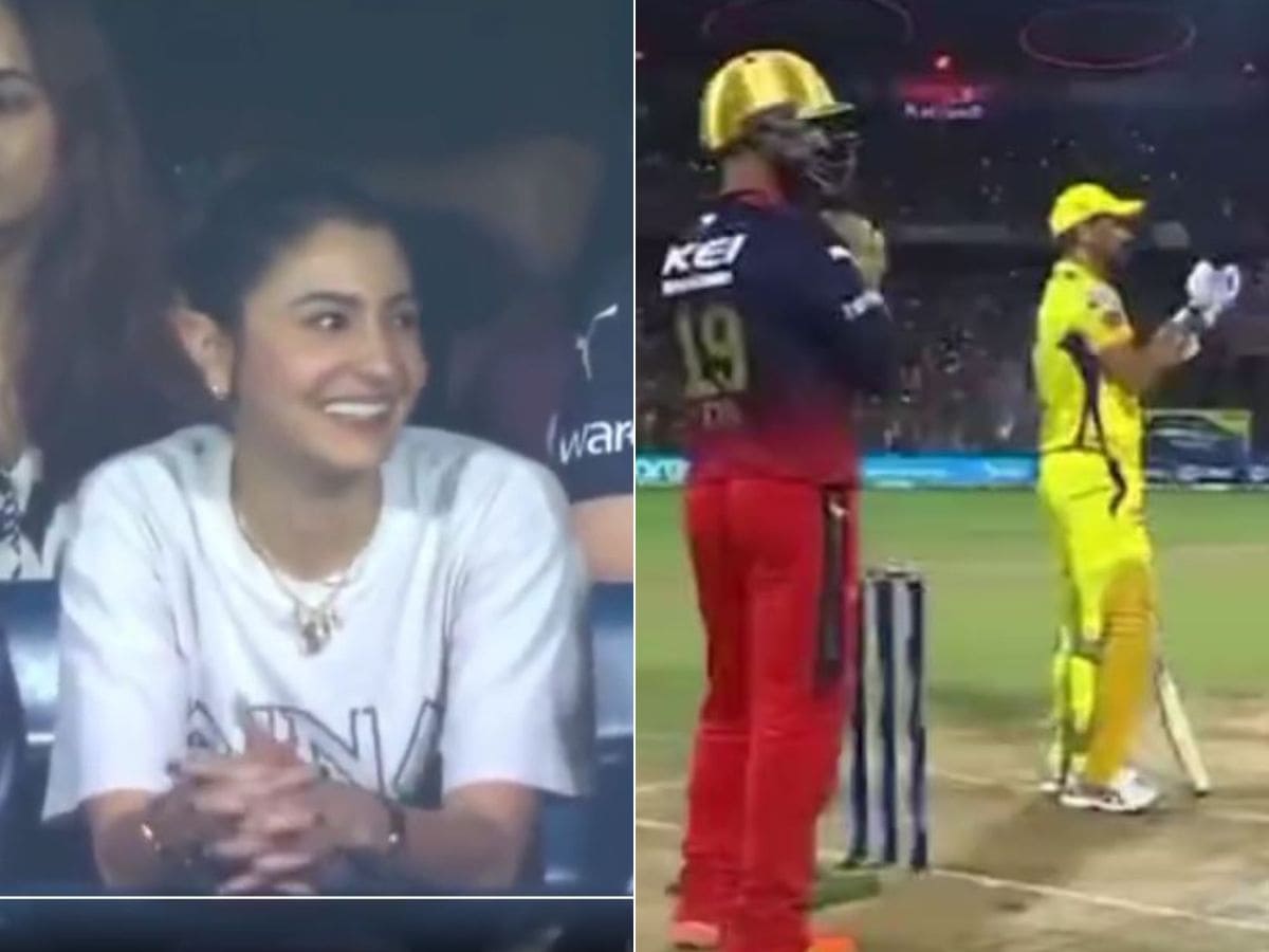 WATCH: Anushka Sharma's Reaction To Bengaluru Crowd's Electric Welcome For  MS Dhoni Goes Viral