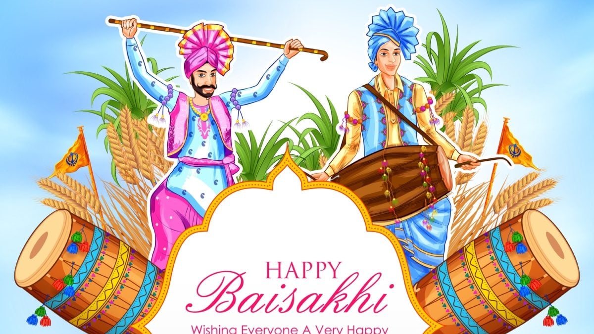 Illustration Happy Vaisakhi Punjabi Spring Harvest Stock Vector (Royalty  Free) 1363298978 | Shutterstock