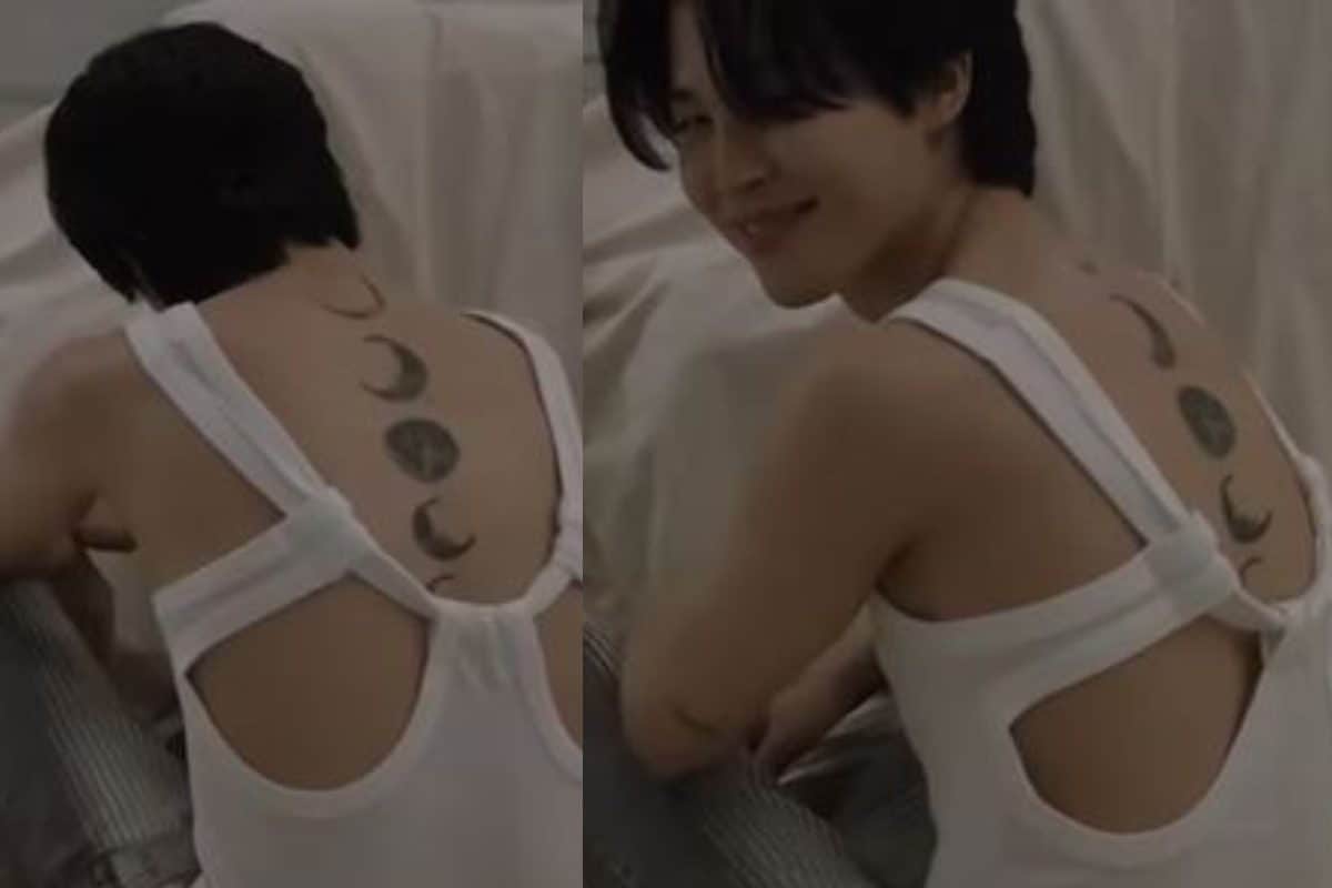 BTS Jimin Shows Off Large Moon-Inspired Back Tattoo in Shirtless Photo