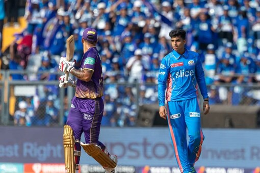 Nitish Rana and Hrithik Shokeen were involved in a heated exchange (Twitter Image)