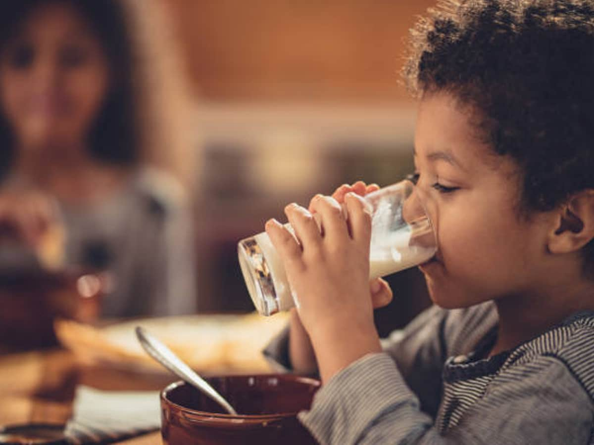 Child best sale drinking milk