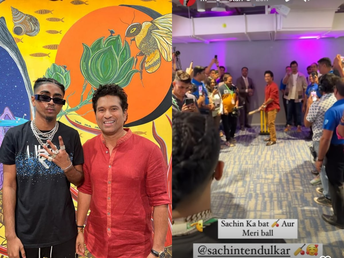 MC Stan Has Fanboy Moment With Sachin Tendulkar As He Plays Cricket With  'the Legend'; Watch - News18