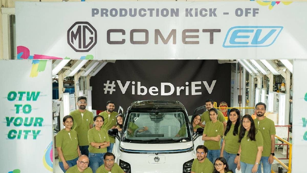 MG Comet EV Production Starts in Gujarat, First Unit Rolled Out Ahead of Launch - Vimarsana News