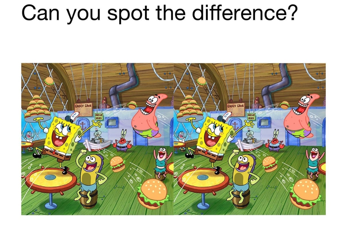 SpongeBob Puzzle: Can You Spot The Difference In This Brain Teaser 