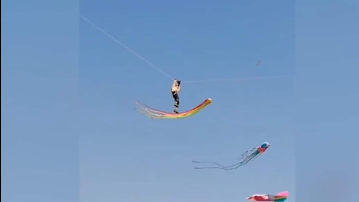 Man Gives Kite Flying A New Meaning With Daredevil Stunt