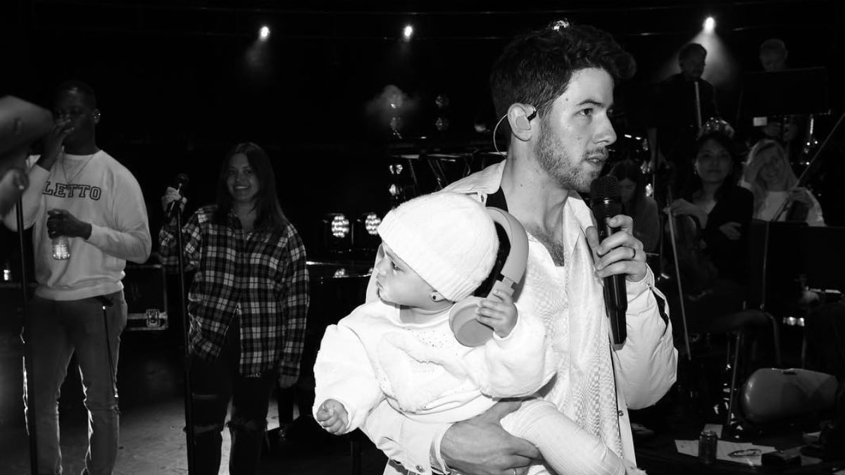 Nick Jonas Adorable Moment With Daughter Malti Marie's 'First