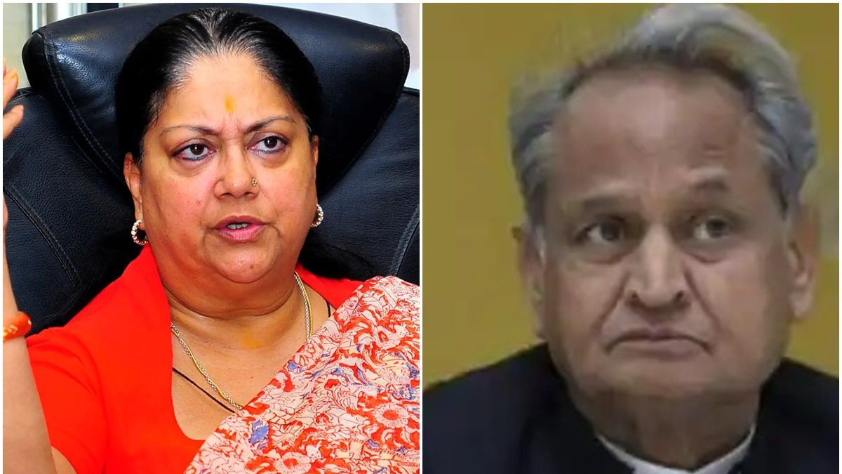 'Conspiracy...': Raje Responds After Gehlot 'Praises' Her for 'Saving' Rajasthan Congress Govt in 2020