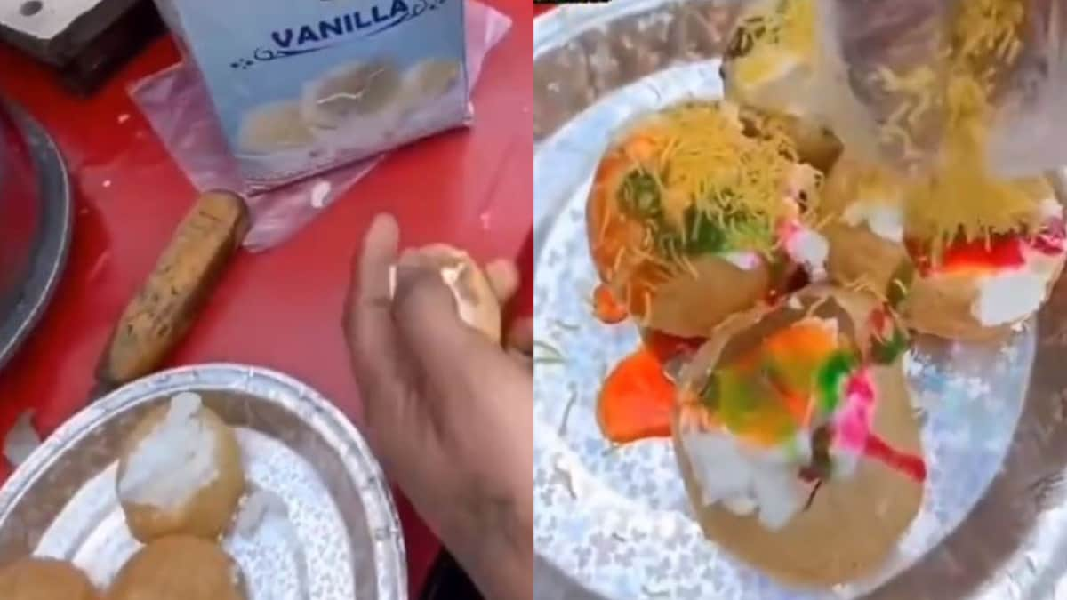 Street Vendor's 'Panipuri Ice Cream' With Chutneys and Sev is Leaving Foodies Cold