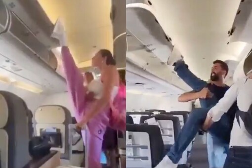  'Instagram vs Reality' Video of Closing Flight's Overhead Cabin Using Foot Has Internet in Splits. (Image: Twitter/@Figensport)