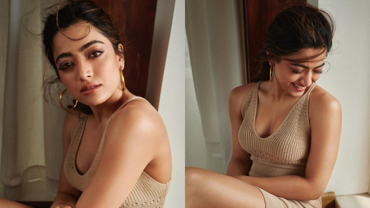 Rashmika Mandanna Looks Oh So Sexy In Beige Outfit, Proves She Is Called  'National Crush' For a Reason - News18
