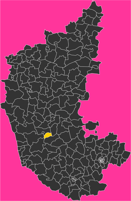 S10a112 Bhadravati Karnataka Constituency Location Map 