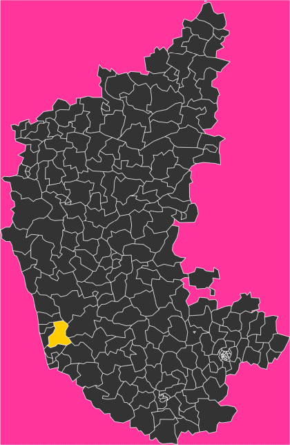 S10a122 Karkal Karnataka Constituency Location Map 