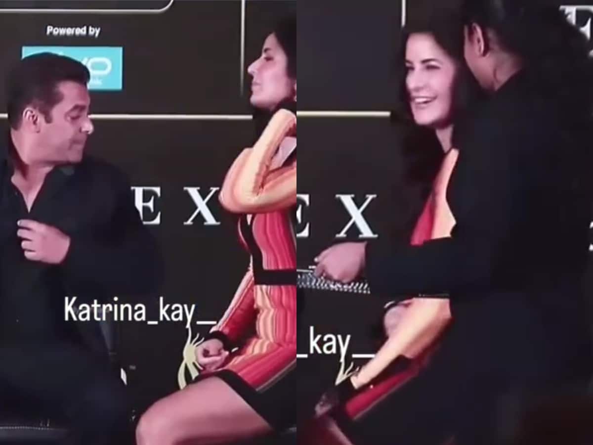Salman Khan And Katrinaxxx - Salman Khan Asks Katrina Kaif to Fix Her Plunging Dress in Viral Video;  Actress Has Best Reaction - News18