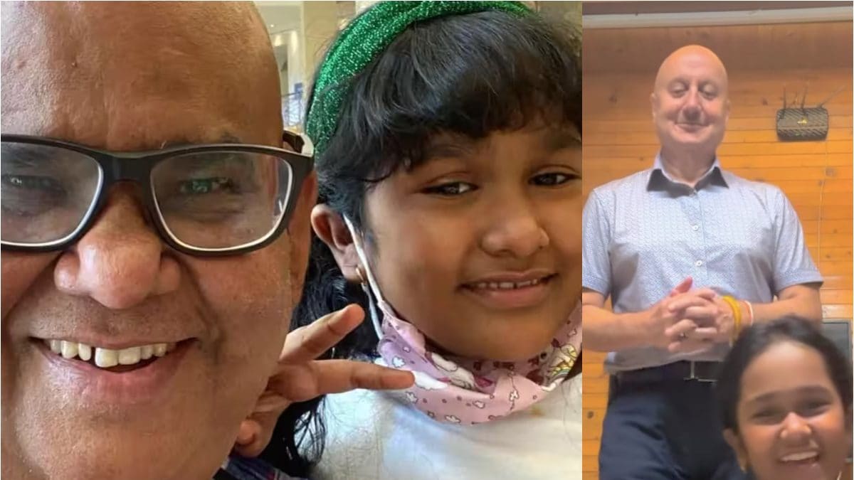 Satish Kaushik’s Daughter Vanshika Shakes A Leg With Her 'Uncle' Anupam Kher In Viral Instagram Reel; Watch