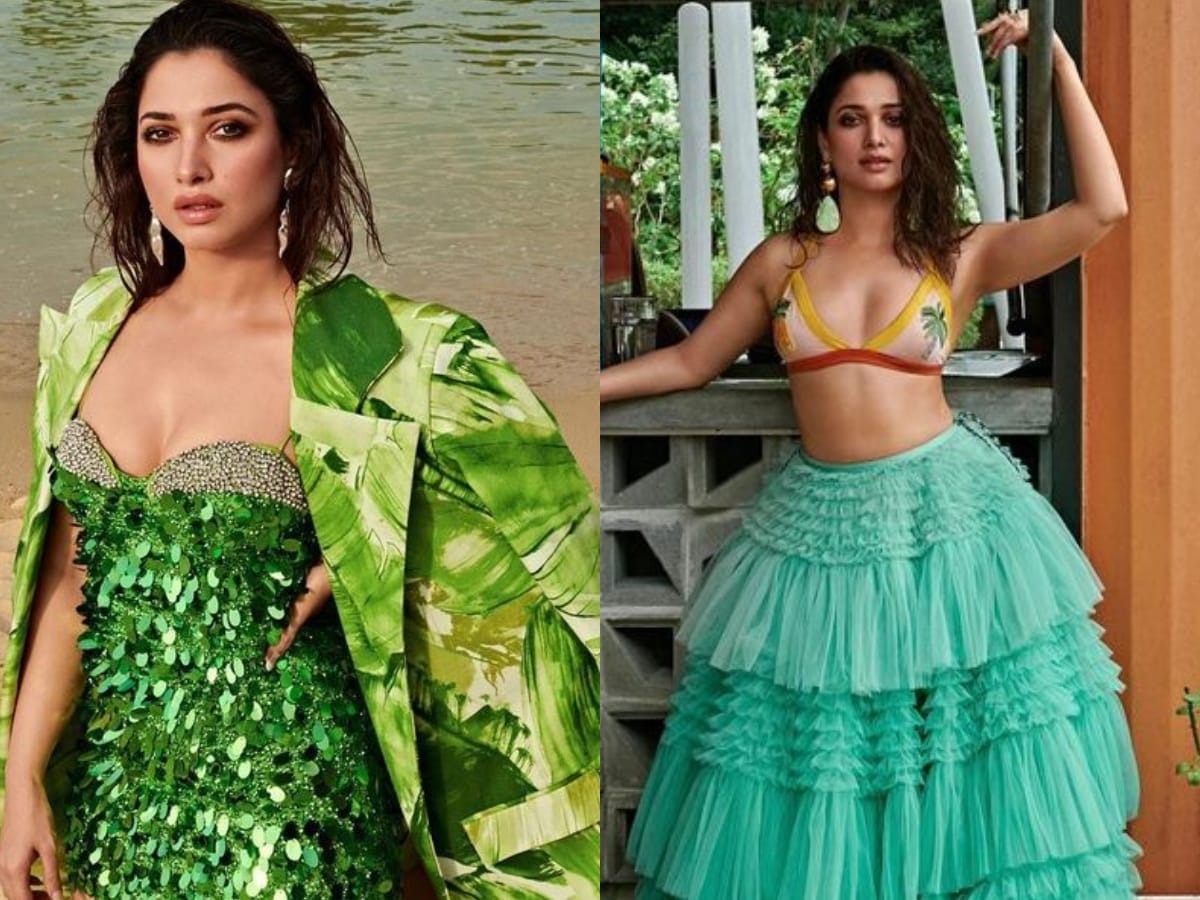 Bollywood Heroine Tamanna Xxx - HOT! Tamannaah Flaunts Cleavage in Sexy Bralette During Beach Photo Shoot;  Vijay Varma Reacts - News18