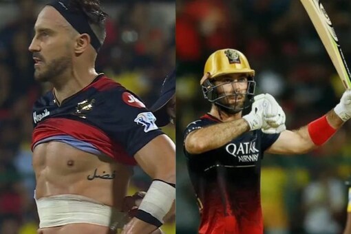 'He's 38': Faf Du Plessis Lifting Shirt in RCB vs CSK IPL Match Has Fans 'Thirsting' Over His Fitness (Photo Credits: Twitter)