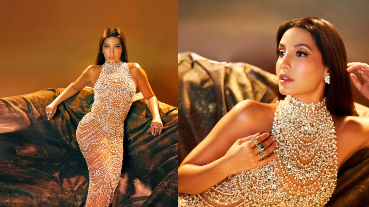 Nora Fatehi Sizzles In A Shimmery Gown, Fans Compare Her To The Kardashians