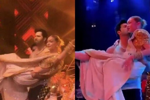 Varun Dhawan Trolled for Lifting Gigi Hadid During NMACC Dance Show, Twitter Questions 'Consent' (Photo Credits: Twitter/@meleshakarki)