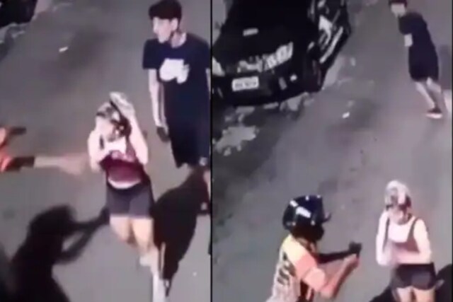 Watch: Boyfriend Leaves His Girlfriend Amid Goons; Video Goes Viral
