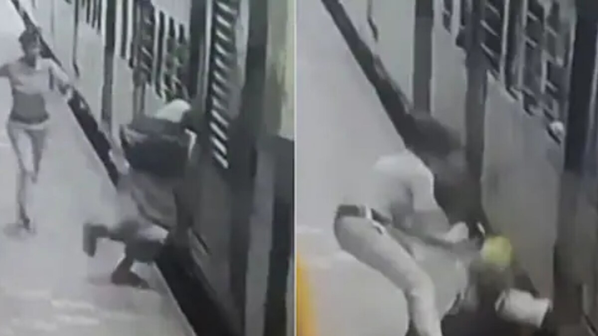 Watch: Woman Constable Saves Old Man, Who Slipped While Boarding A ...