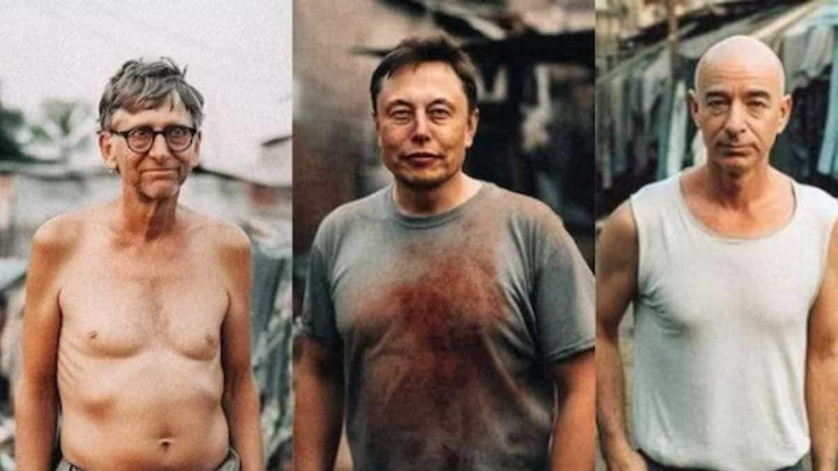 AIgenerated Pics Show How Billionaires Would Look If They Were Poor News18
