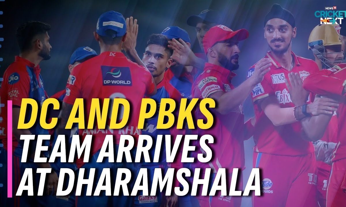 IPL Match 2023 Delhi Capitals and Punjab Kings Team Arrives at