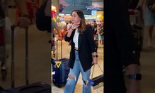 Hina Khan's Boyfriend Comes To Pick Her Up At The Airport As She Returns From G20 Summit | #shorts