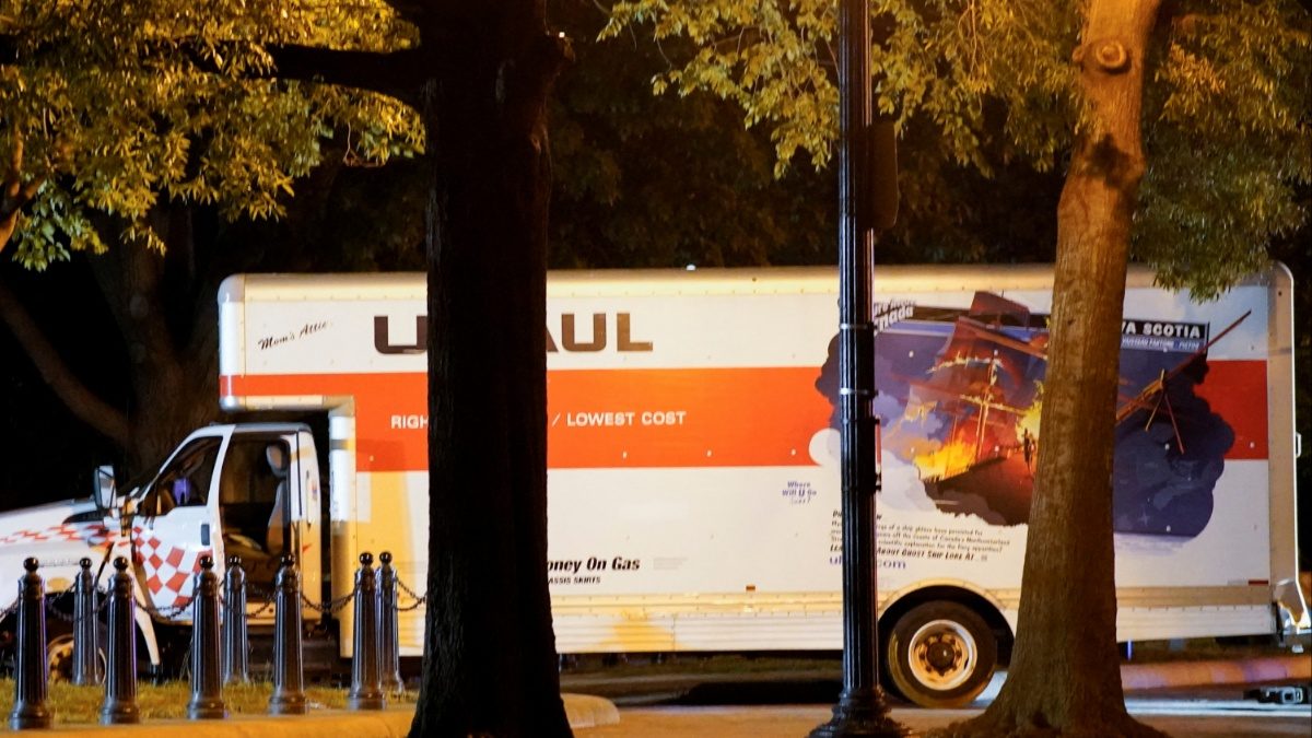 Driver Crashes Box Truck into Barrier Near White House, Detained. Cops Find Nazi Flag