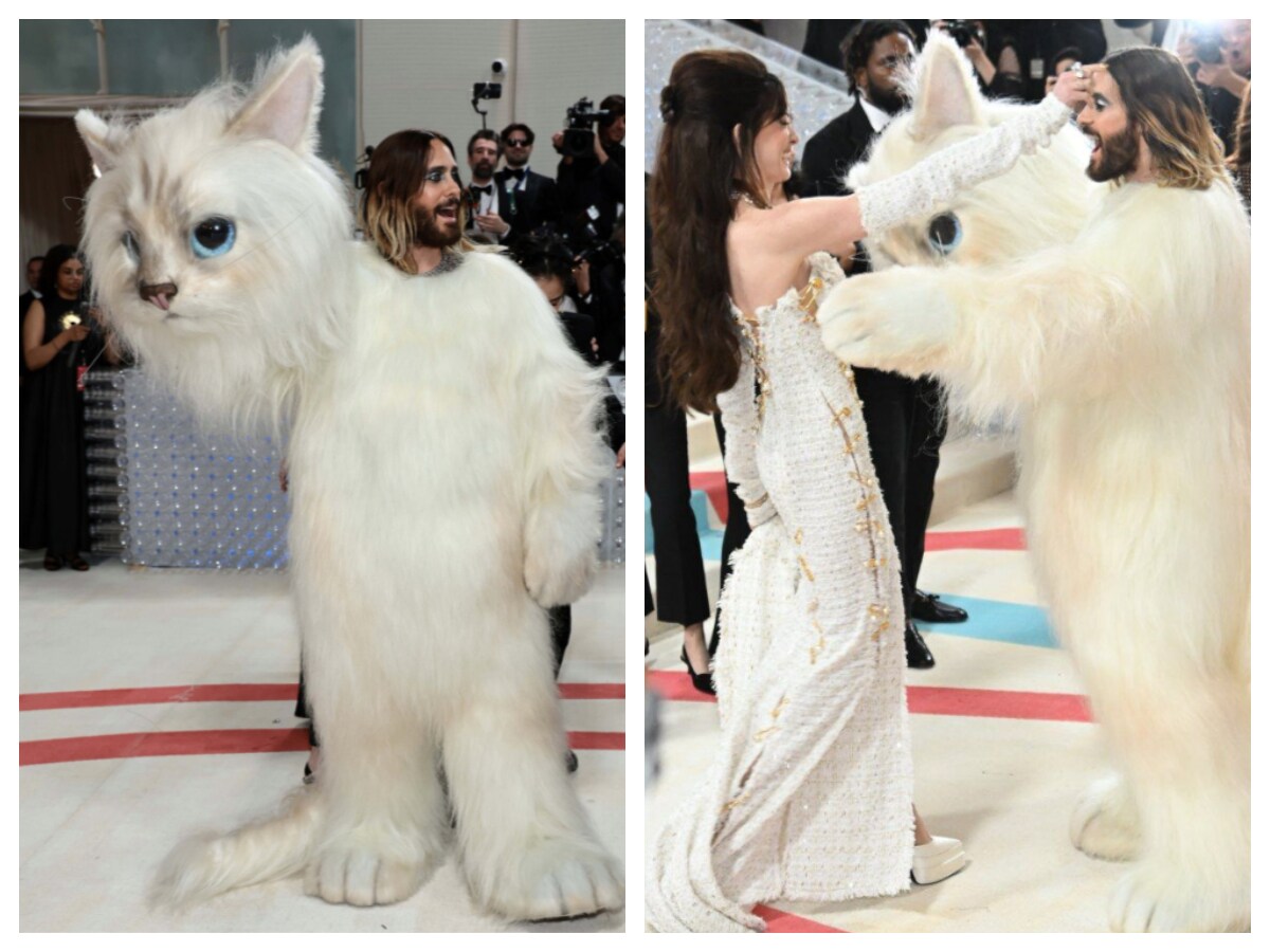 Jared Leto wears life-size cat costume on Met Gala red carpet