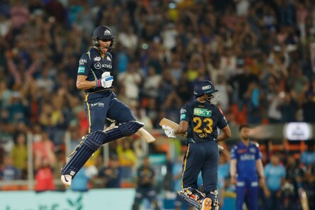 IPL 2023, GT vs MI in Photos: Centurion Shubman Gill Helps Gujarat Titans Outclass Mumbai Indians to Reach Final