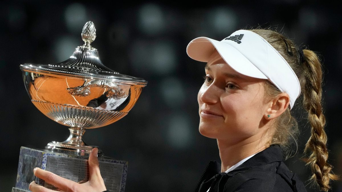 Italian Open: Elena Rybakina Clinches Title as Anhelina Kalinina Pulls Out Midway Through Final