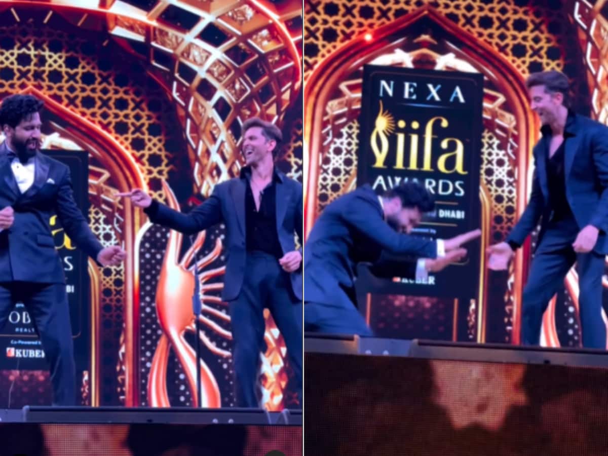 1200px x 900px - Vicky Kaushal Impresses Hrithik Roshan, Bows Down To Him After Dancing To  Ek Pal Ka Jeena at IIFA - News18