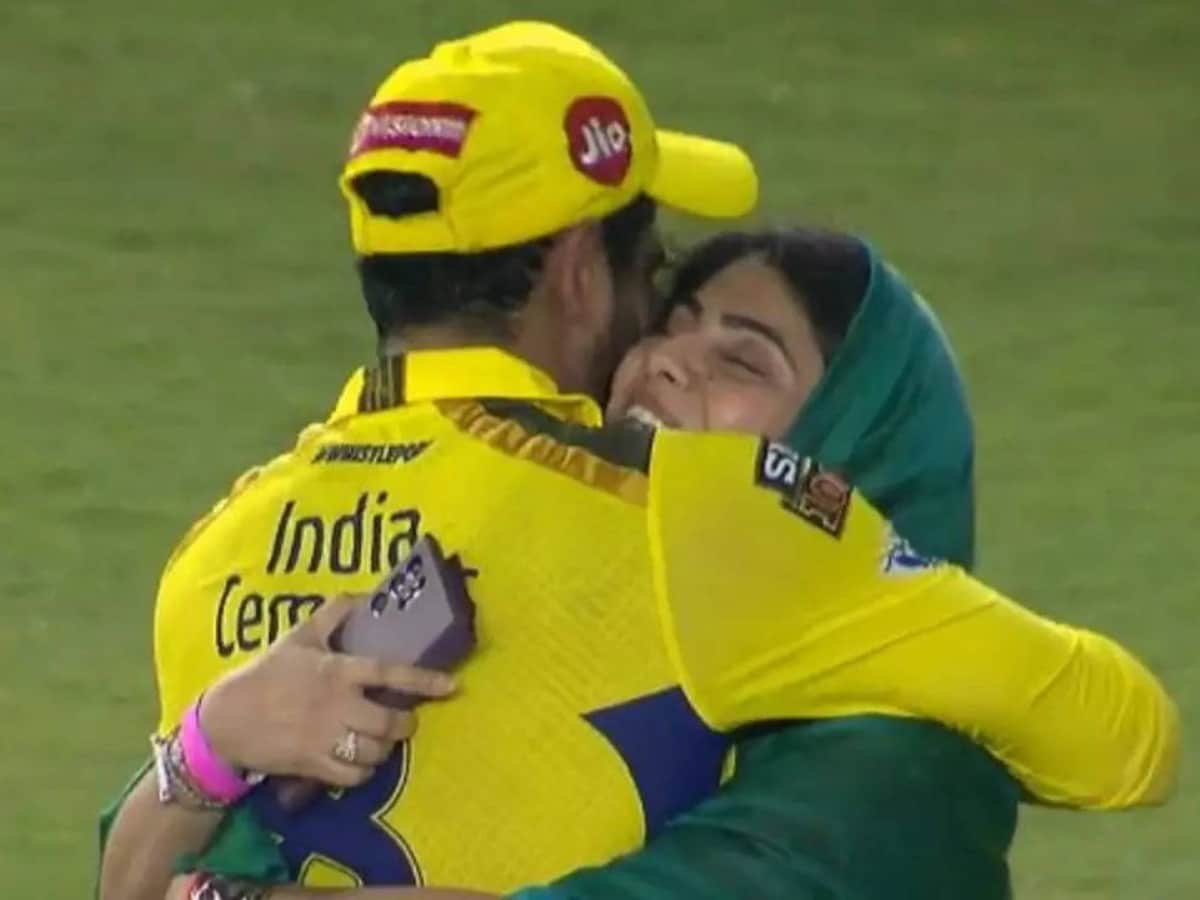 WATCH: Ravindra Jadeja Hugs Wife Rivaba After Handing CSK a Memorable Win in IPL 2023 Final