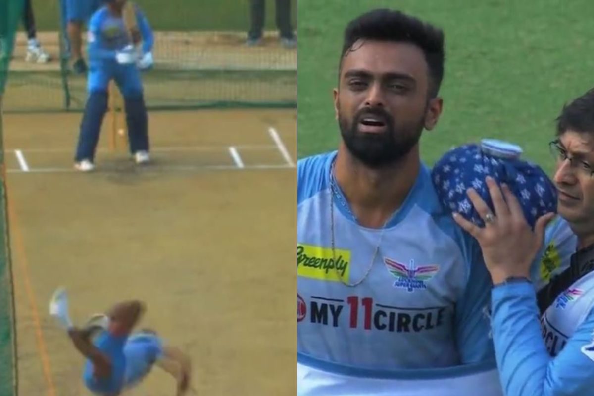 WATCH: Jaydev Unadkat Suffers Shoudler Injury After Falling Badly in LSG  Nets