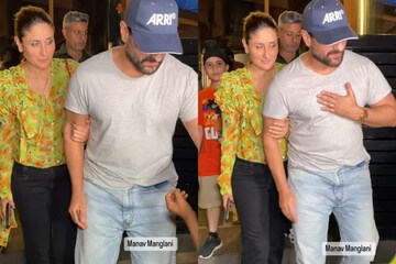 Saif Ali Khan Xx Video - Kareena Tightly Holds On To Saif As They Get MOBBED, Smiles for Selfies  With Fans; Watch - News18