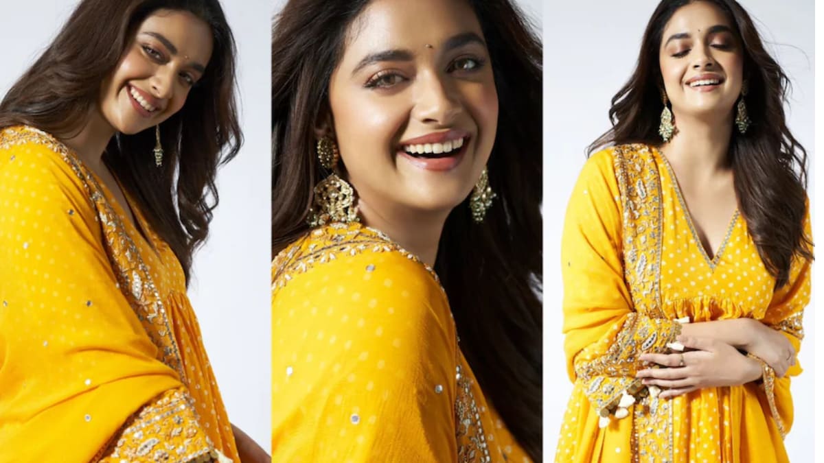 Keerthy Suresh Looks Stunning In This Yellow Salwar Suit, See Pics - Vimarsana News