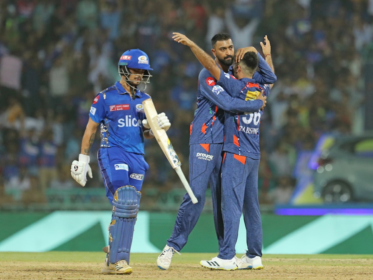 LSG vs MI Highlights Marcus Stoinis, Ravi Bishnoi Star as Lucknow Super Giants Beat Mumbai Indians in a Thriller