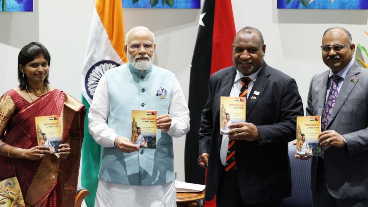 PM Modi, Marape Launch Tamil Classic ‘Thirukkural’ in Papua New Guinea’s Tok Pisin